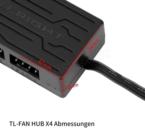 Contrôleur et Hub PWM/ARGB Thermalright TL-FAN-HUB Controller Rev.A - Noir