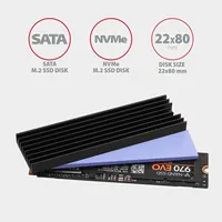 Axagon CLR-M2L6 - Dissipateur thermique pour SSD M.2 NVMe - 2