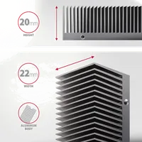 Axagon CLR-M2XT - Dissipateur thermique passif pour SSD M.2 Aluminium - 3