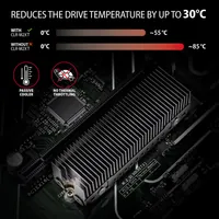 Axagon CLR-M2XT - Dissipateur thermique passif pour SSD M.2 Aluminium - 4