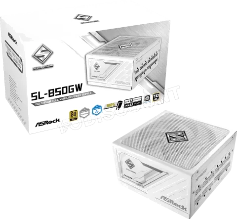 Alimentation ASRock Steel Legend 850W 80+ Gold Blanc