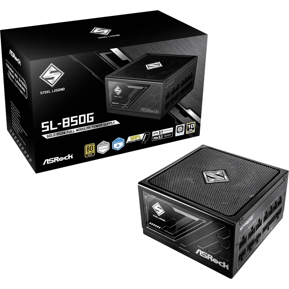 Alimentation ATX ASRock Steel Legend 850W 80+ Gold Modulaire
