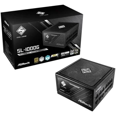 Alimentation ASRock Steel Legend 1000W 80+ Gold ATX 3.1 - Noir