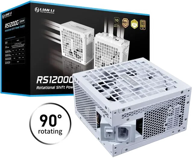 Alimentation ATX Lian Li Rotational Shift 1200W 80+ Gold Modulaire avec Hub USB