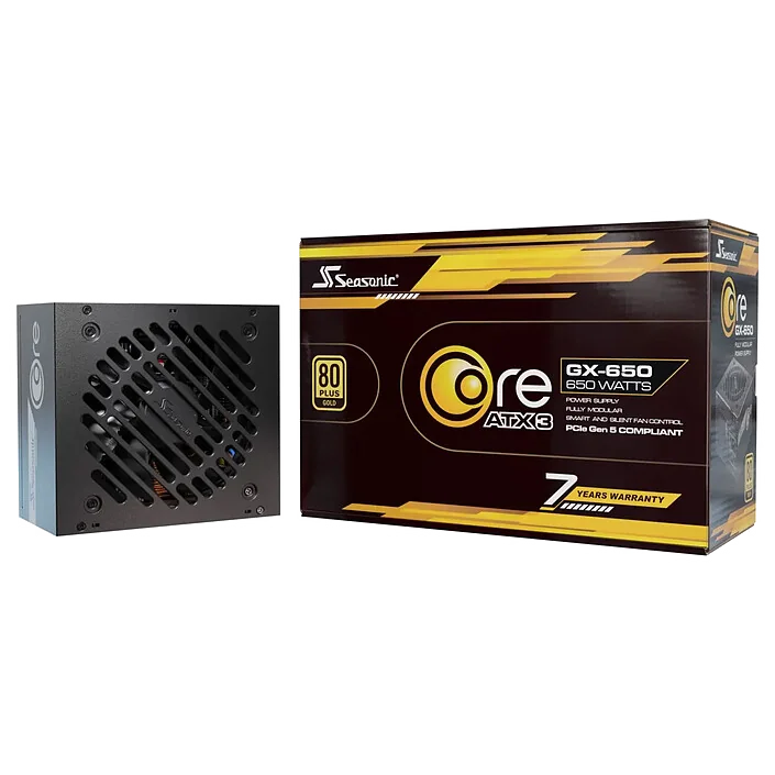 Alimentation Seasonic CORE GX V2 2024 - 650W 80+ Gold Modulaire ATX 3.1