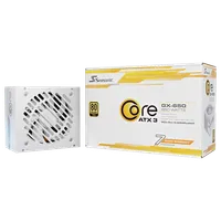 Alimentation PC Seasonic Core GX V2 2024 - 650W Blanc - 80 PLUS Gold - 3