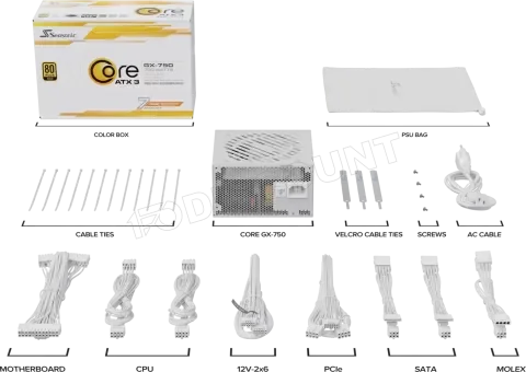 Alimentation PC Seasonic Core GX V2 2024 - 750W - Blanc - ATX 3.1 - 80+ Gold