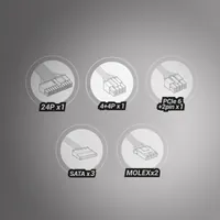 Tacens RADIX ECO X 550 unité d'alimentation d'énergie 550 W 24-pin ATX ATX Noir - 7