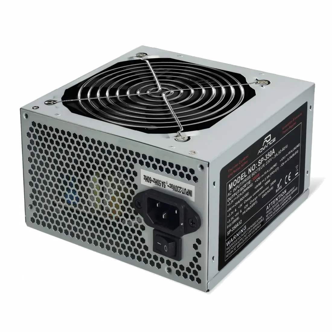 Alimentation ATX Advance SmartPower SP-350W - 350W Nominale, Ventilateur 80mm