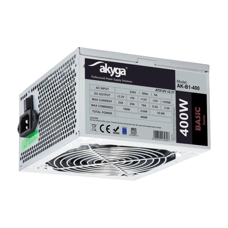 Alimentation ATX Akyga Basic AK-B1-600 - 600W