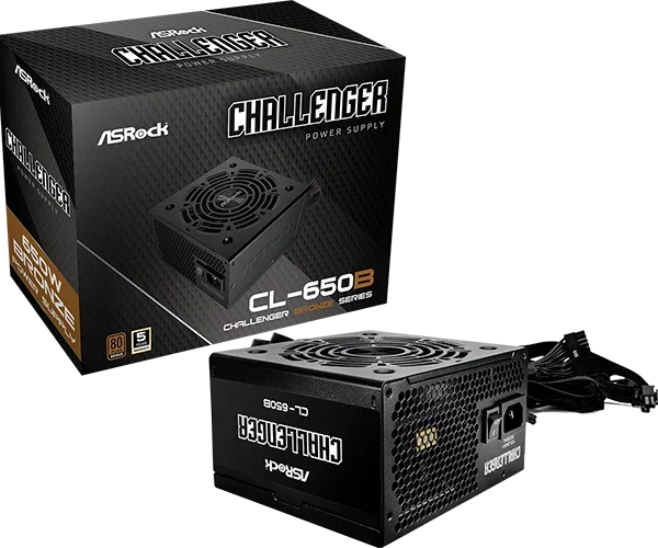 Alimentation ATX ASRock Challenger Bronze - 650W (Noir)