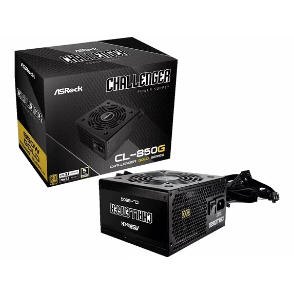 Alimentation ASRock Challenger CL-850G 850W 80+ Gold Modulaire ATX