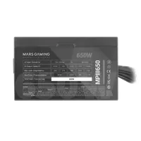 Mars Gaming MPIII650 unité d'alimentation d'énergie 650 W 20+4 pin ATX ATX Noir - 2
