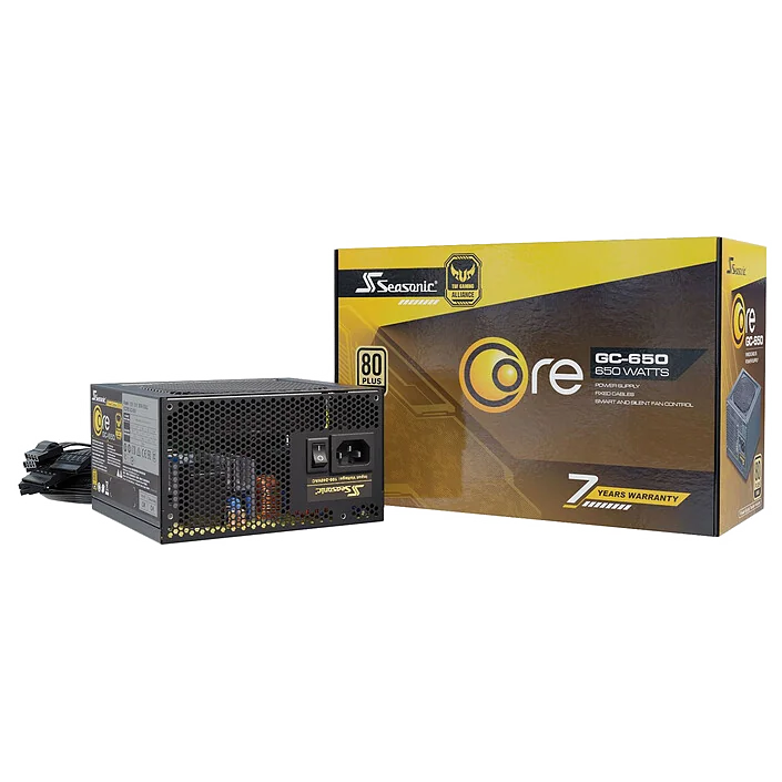 Alimentation PC Seasonic CORE GC-650 ATX 3.1 - 650W 80+ Gold