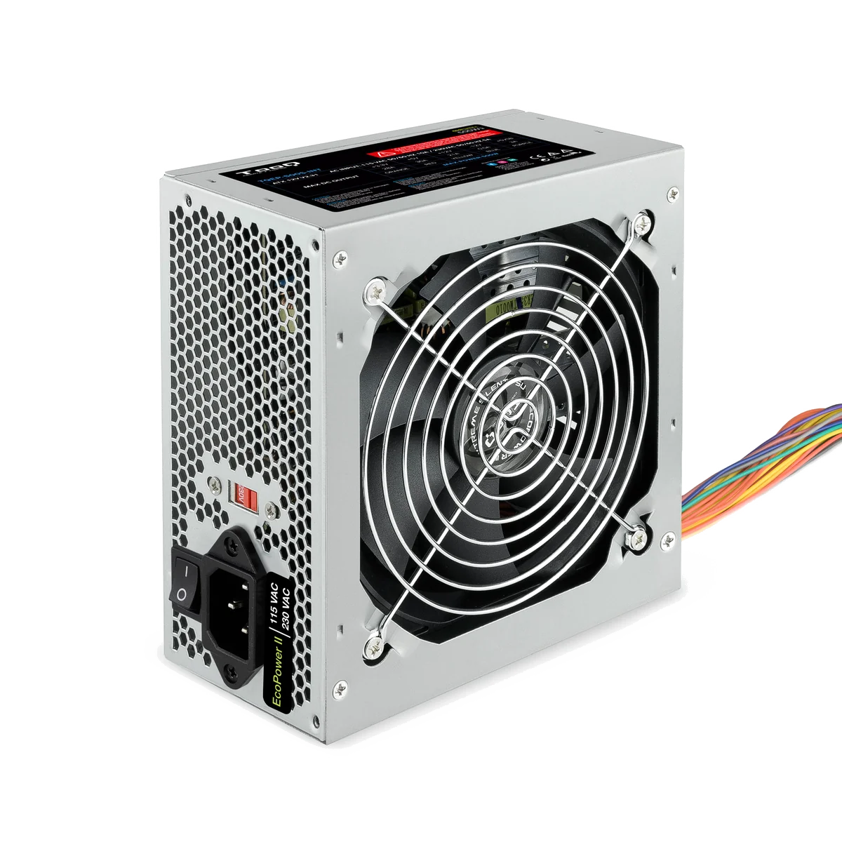 TooQ TQEP-500S-INT - Alimentation 500W ATX Argent