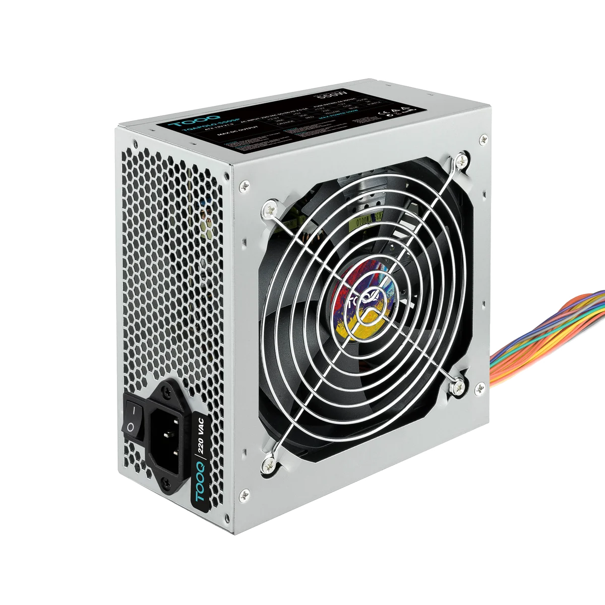 TooQ TQAPOLO-550SP unité d'alimentation d'énergie 550 W 20+4 pin ATX ATX Argent