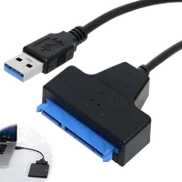 Adaptateur pour Disque Dur 2.5" vers Baie 3.5" avec Câbles - Noir - 2