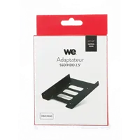 Adaptateur pour Disque Dur 2.5" vers Baie 3.5" avec Câbles - Noir - 3