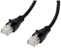 Câble Réseau RJ45 Catégorie 6 FTP (F/UTP) Droit 25cm Noir - 1