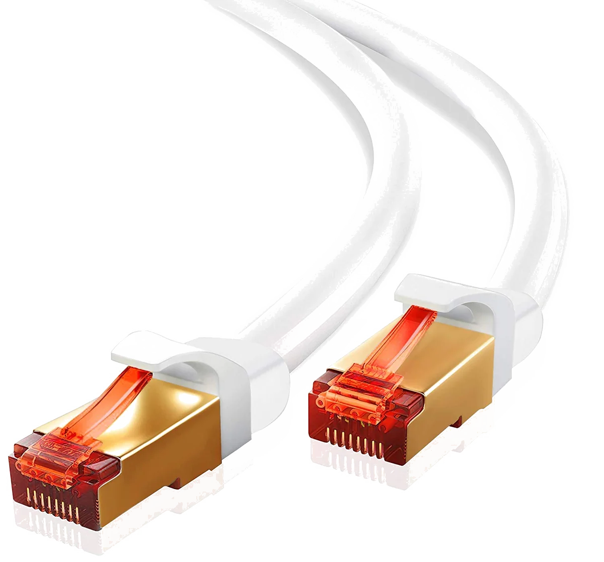 Câble Réseau RJ45 Catégorie 6 F/UTP Blanc 50m - Haute Performance et Fiabilité