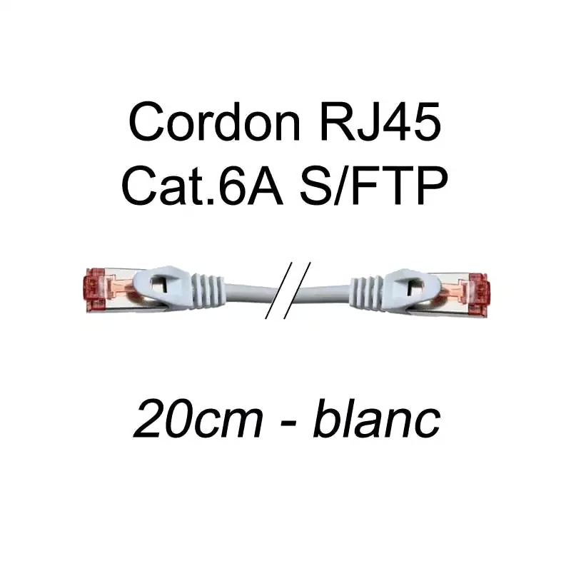 Câble Réseau Ethernet RJ45 Catégorie 6 F/UTP - 2m Gris