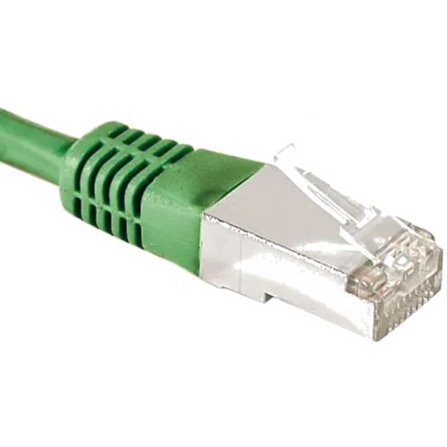 Cordon Réseau RJ45 Catégorie 6 F/UTP 2m Vert - Haute Performance