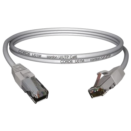 Cordon Réseau RJ45 Catégorie 6 F/UTP 3m Gris - Haute Performance