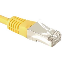 Cordon RJ45 Catégorie 6 F/UTP 2m Jaune - Haute Performance Réseau