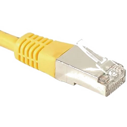 Cordon RJ45 Catégorie 6 F/UTP 2m Jaune - Haute Performance Réseau