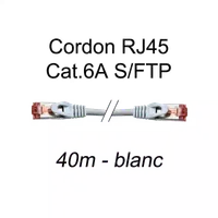 Câble Réseau RJ45 Catégorie 6 FTP (F/UTP) Droit 1m Noir - 3