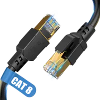 Câble Réseau RJ45 Catégorie 6 FTP (F/UTP) Droit 1m Noir - 4