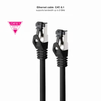 Nanocable 10.20.2003-BK câble de réseau Noir 3 m Cat8.1 S/FTP (S-STP) - 2