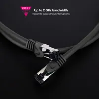 Nanocable 10.20.2003-BK câble de réseau Noir 3 m Cat8.1 S/FTP (S-STP) - 4