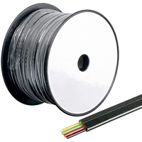 Bobine de Câble Téléphonique Plat RJ12 100m Noir - 2