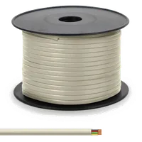 Bobine de Câble Téléphonique Plat RJ12 100m Noir - 3