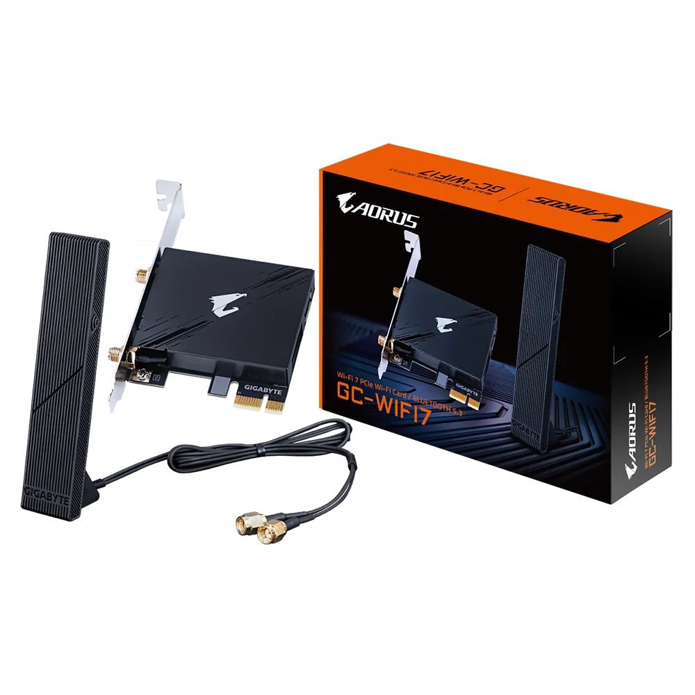 GIGABYTE GC-WIFI7 carte réseau Interne WLAN / Bluetooth 5800 Mbit/s