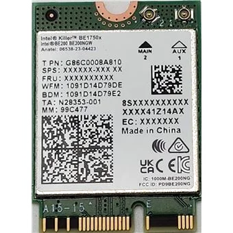 Carte Réseau Intel Wi-Fi 7 BE200 M.2 2230 avec Bluetooth 5.4