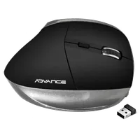 Souris Ergonomique Verticale Sans Fil Advance Vertical+ RF Noir 2400 DPI - 2