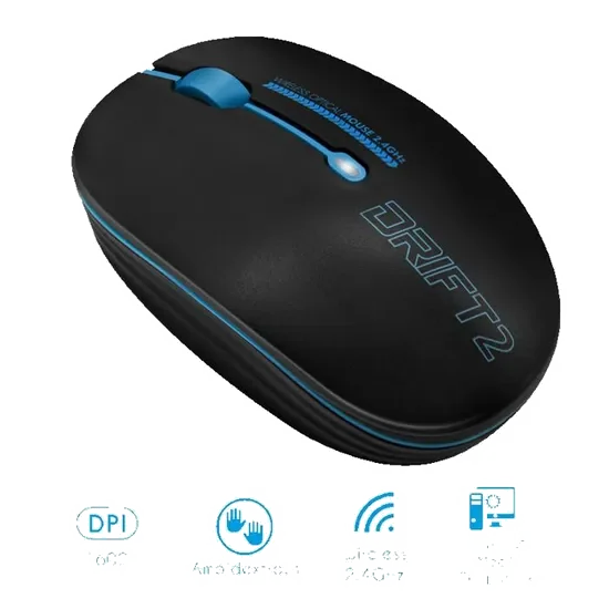 Souris Sans Fil Advance Drift 2 - Bleu - 1600 DPI