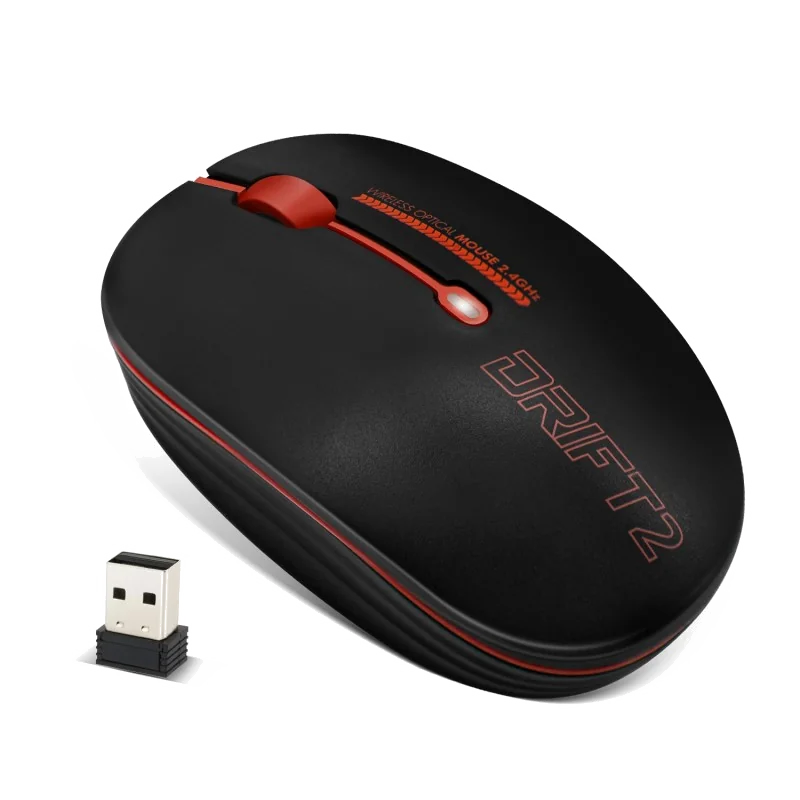 Souris sans fil Advance Drift 2 - Rouge, 1600 DPI