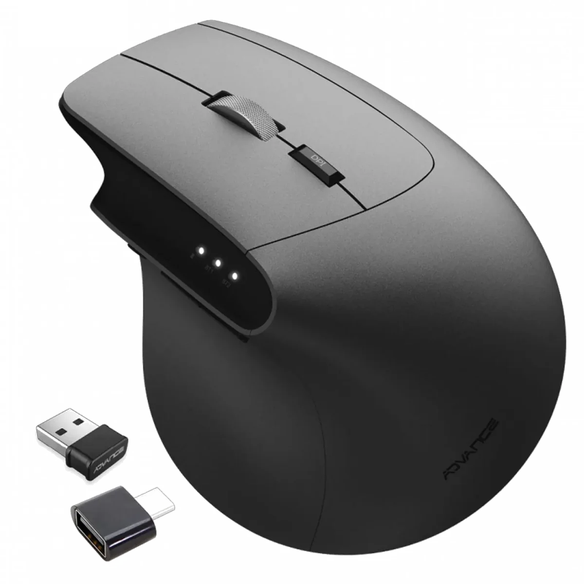 Souris Ergonomique Sans Fil Verticale Advance Vertical FX - Noir