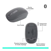 Souris Sans Fil Bluetooth Logitech M196 - Noir - 3