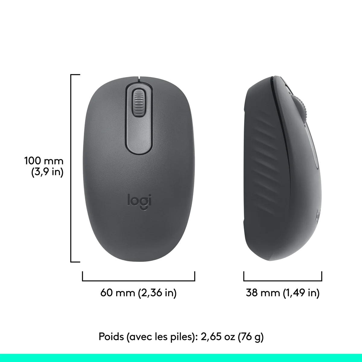 Souris Sans Fil Bluetooth M196 - Confort et Liberté