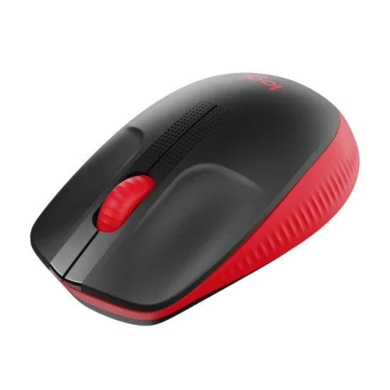 Souris sans fil Logitech M190 Noir/Rouge - Confort et Fiabilité