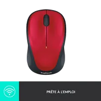 Souris sans fil Logitech Cordless Laser M235 (Rouge) - 2