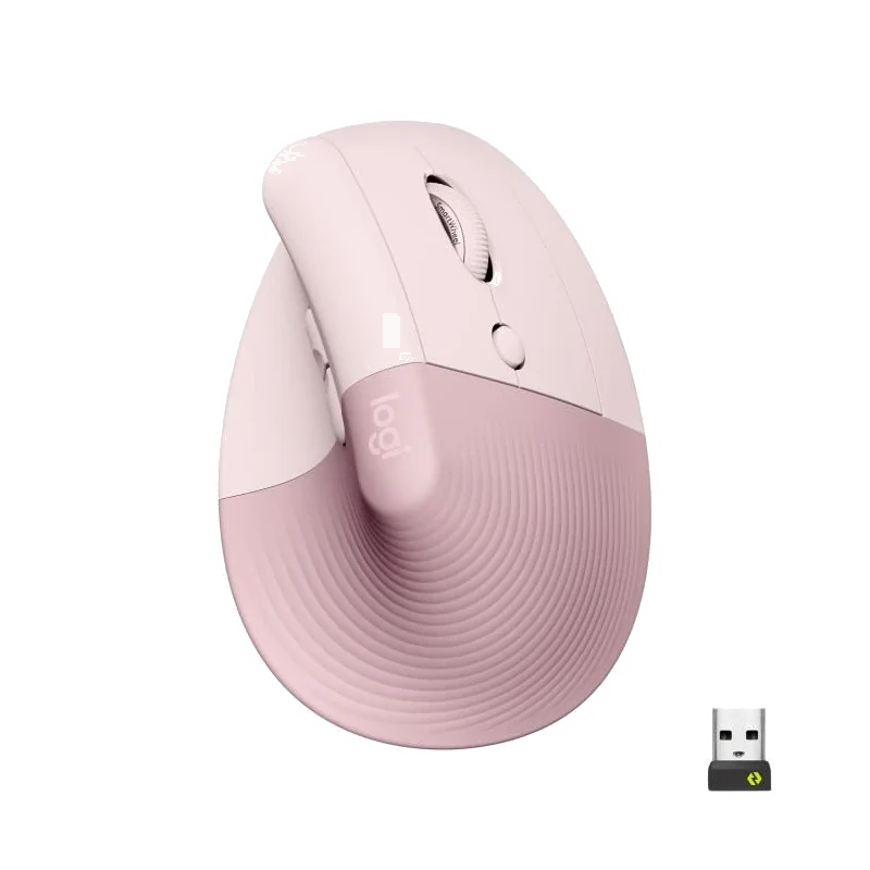 Souris Ergonomique Verticale sans Fil Lift - Rose