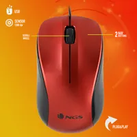 NGS CREW - Souris Optique Filaire Ambidextre 1200 DPI - 6