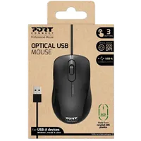 Souris filaire Port Designs Office Pro (Noir)