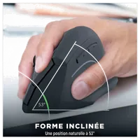 Souris Ergonomique Verticale Filaire T'nB Ergo Line pour Droitier - Noir - 4
