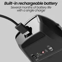 Souris sans fil rechargeable T'nB Infinite Pro - Double molette et connexion Bluetooth/USB - 2